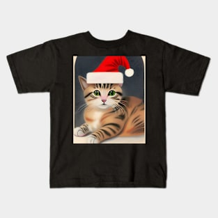 Kitty Christmas Kids T-Shirt